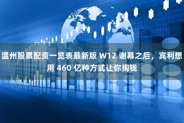 温州股票配资一览表最新版 W12 谢幕之后,宾利想用 460 亿种方式让你掏钱